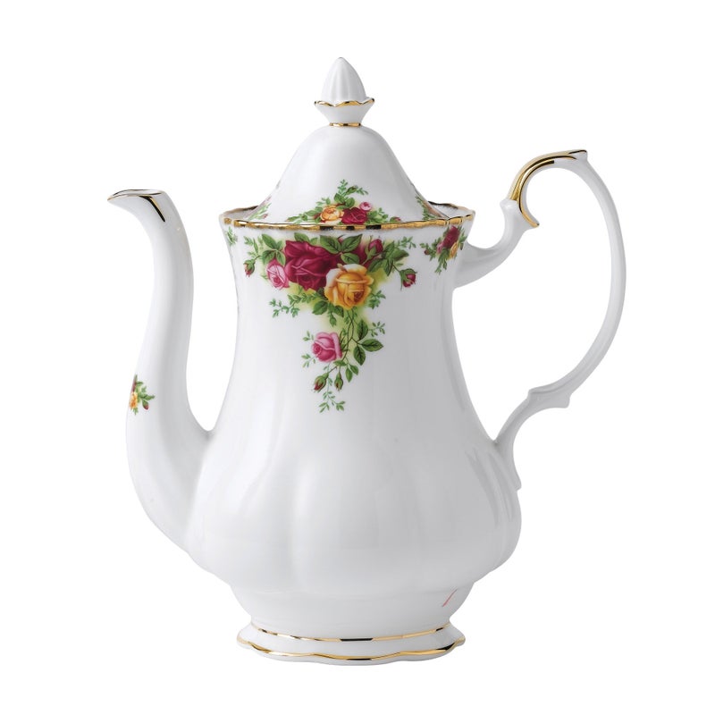 ROYAL ALBERT إبريق قهوة كبير من رويال ألبرت روزز القديمة - Image 1